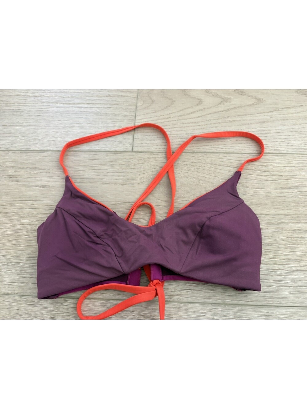 Athleta Women Scoop padded Swim Bikini Top S Active Poolside Support
